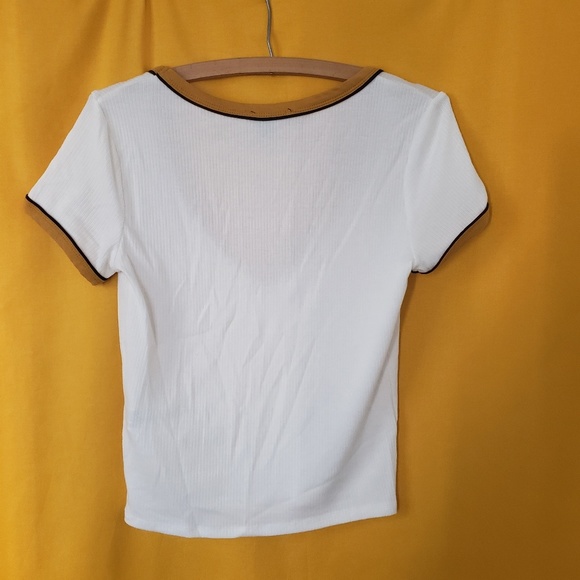 Forever 21 V-Neck rib tee - Picture 3 of 3